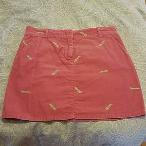 Pink J. Crew skirt